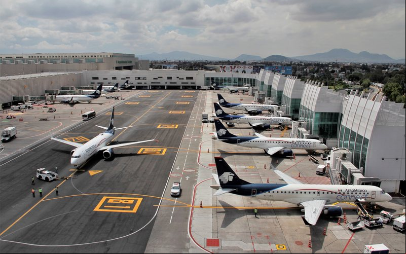 O aeroporto internacional da Cidade do México é o principal de um país que conta com quase 1.500 terminais - Divulgação