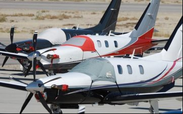 81 aeronaves da linha TBM, desde o modelo 700 até a versão  960 estiveram no evento - Divulgação