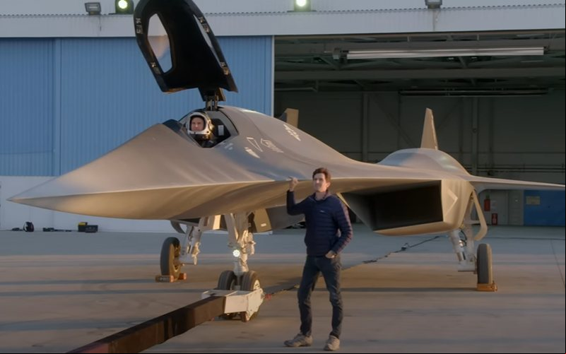 Modelo Darkstar apresenta semelhanças no design com o icônico SR-71 Blackbird - Captura de vídeo