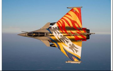 Pintura das aeronaves é uma competição de beleza a parte - Twitter Comando aéreo da Otan