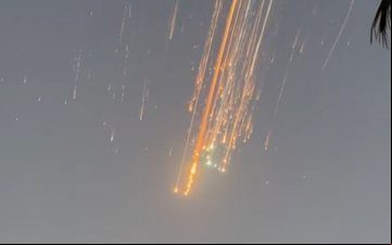 A queda dos destroços do protótipo provocou mudanças em voos que sobrevoavam o Caribe - Reprodução/Redes Sociais