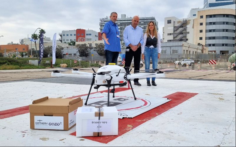 Equipamento pode transportar até 10 kg de carga e poderá ser utilizado em soluções hospitalares - Rambam HCC