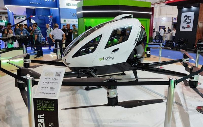 Autorização para realizar voos experimentais foi concedida aoo drone EHang EH216, da empresa Gohobby - Divulgação Anac