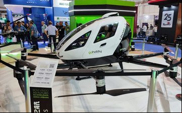 Autorização para realizar voos experimentais foi concedida aoo drone EHang EH216, da empresa Gohobby - Divulgação Anac