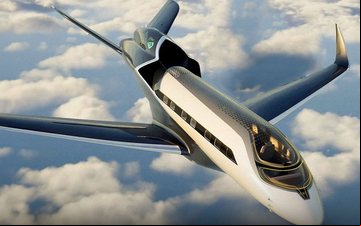 Conceito desenvolvido pela Embraer apresenta avião executivo controlado por inteligência artificial, operando de forma autônoma, sem piloto - Divulgação