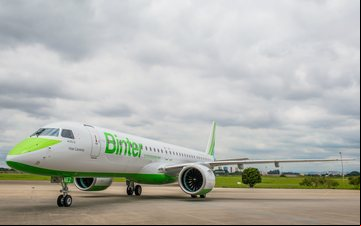 A espanhola Binter opera atualmente com cinco E195-E2 - Embraer
