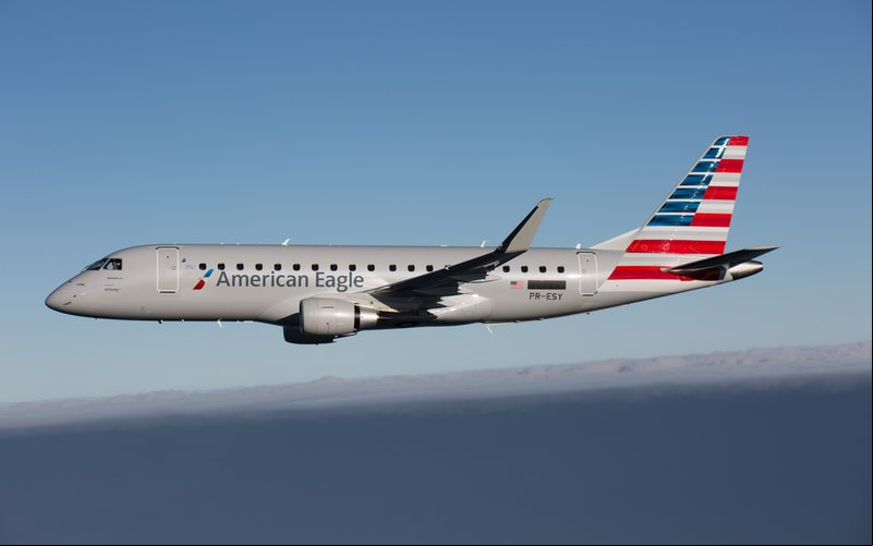 Envoy Air possui uma frota exclusivamente formada por E-Jets - Embraer