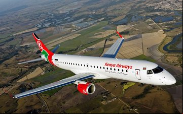 A companhia aérea africana voa para 45 destinos, sendo a maior parte deles dentro da África - Embraer