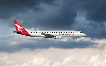 QantasLink utiliza os Embraer 190 em suas principais rotas regionais na Austrália - Divulgação