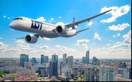 O E2 da LOT Polish Airlines terá capacidade para até 136 ageiros - Embraer