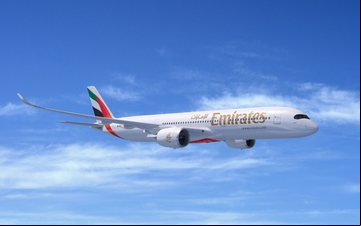 O primeiro destino do A350 da Emirates também mudou - Divulgação