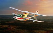 Com boas características de voo, o Super Petrel cruza a 165 km/h; dois tanques de combustível, de 40 litros cada, garantem uma autonomia de 04h30mim - Márcio Jumpei