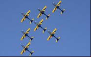 Pilotos da fumaça tiveram constantes treinamentos no período que não realizaram demonstrações - EDA / Suboficial Ribeiro