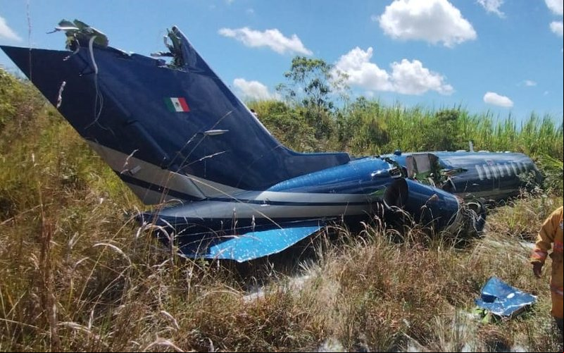 Learjet 45 ultraou os limites da pista do aeroporto de Xalapa - Reprodução/Redes sociais