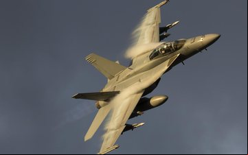 Austrália opera o Super Hornet em sua força aérea, diferente dos EUA que voam o caça na marinha - RAAF