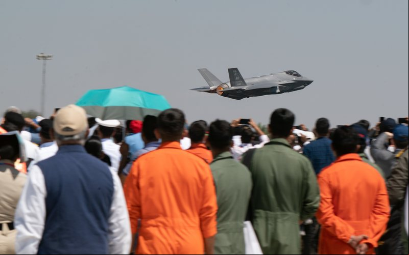 F-35A participa pela primeira vez do evento indiano - USAF