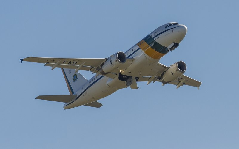 Comprado por Lula em 2005, avião presidencial estava no México para que o presidente acompanhasse a posse da nova presidente do México Claudia Sheinbaum - FAB