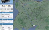 Monarca teve o reinado mais longevo da história do Reino Unido - Flightradar24/Reprodução
