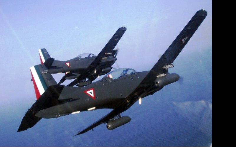 A Força Aérea Mexicana utiliza i turboélice suíço PC-7 em missões de ataque leve - Secretaría de la Defensa Nacional de Mexico