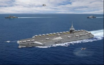 Imagem Novo porta-aviões da França poderá ter novo sistema de catapulta dos EUA