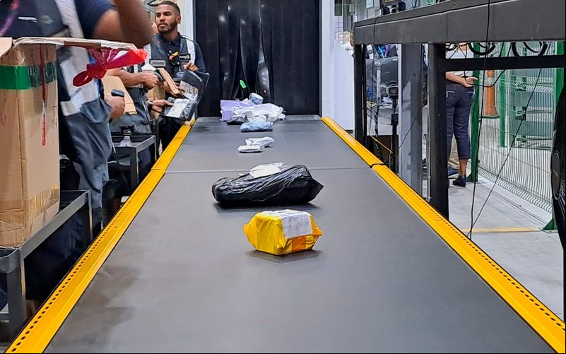 A nova estrutura tem capacidade para processar até 9 mil remessas por hora - Aeroporto do Galeão/Divulgação