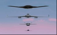 Evolution [no topo] pode ainda oferecer capacidade de bombardeiro e superioridade aérea - Divulgação