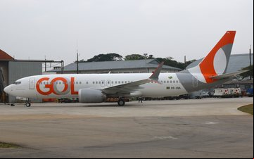 Boeing 737 MAX 8 no aeroporto de Congonhas, em São Paulo - Guilherme Amancio