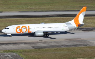 PR-GZW é o único 737-800 da frota atual da Gol que não possui winglets - Guilherme Amancio