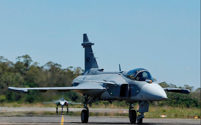 O sétimo F-39 Gripen da FAB foi matrículado como FAB 4107 - Saab