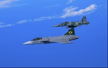 Imagem Nova tecnologia permitirá aeronaves da FAB trocarem dados em voo