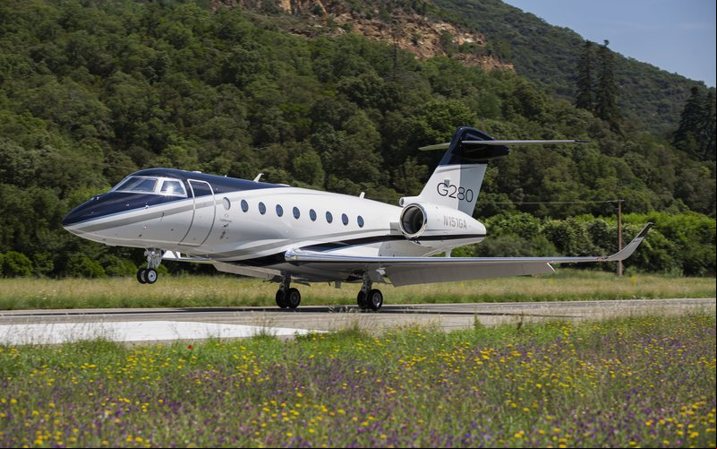Aeroporto do Golfo de Saint-Tropez conta com pista curta e aproximação íngreme - Gulfstream
