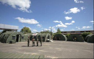 Um KC-390 partiu do Rio de Janeiro com a estrutura para o Hospital de Campanha - FAB