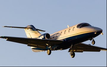 Hawker 400A é um dos aviões da empresa com sede no aeroporto da Pampulha - Divulgação