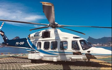 Este AW189 (PR-OHP), em operação na Omni, já acumulou mais de 3.400 horas de voo - Omni Táxi Aéreo/Divulgação