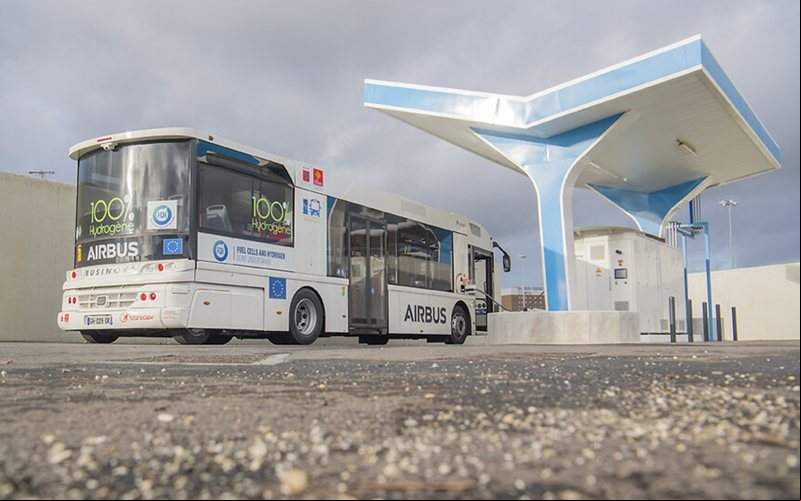 Primeira estação terá capacidade para produzir cerca de 400 kg de hidrogênio por dia - Airbus/Divulgação