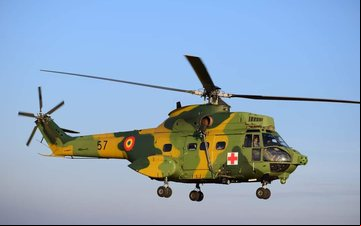 Um segundo helicóptero iria ser acionado para buscar a aeronave, mas não chegou a decolar - Ministério da Defesa da Romênia