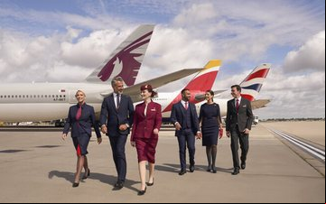 A Iberia voará de Madri para Doha, a partir de dezembro. ageiros poderão fazer conexão com voos da Qatar Airways - Divulgação