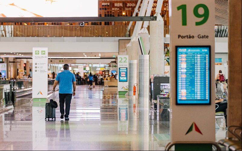 ageiros devem ter atenção na sinalização e chegar no aeroporto com antecedência - Inframerica
