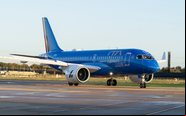 Airbus A220-100 da companhia aérea italiana estreou no mês ado no London City - Divulgação