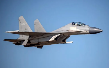 Caça chinês J-16 éum dos mais modernos da China - Divulgação