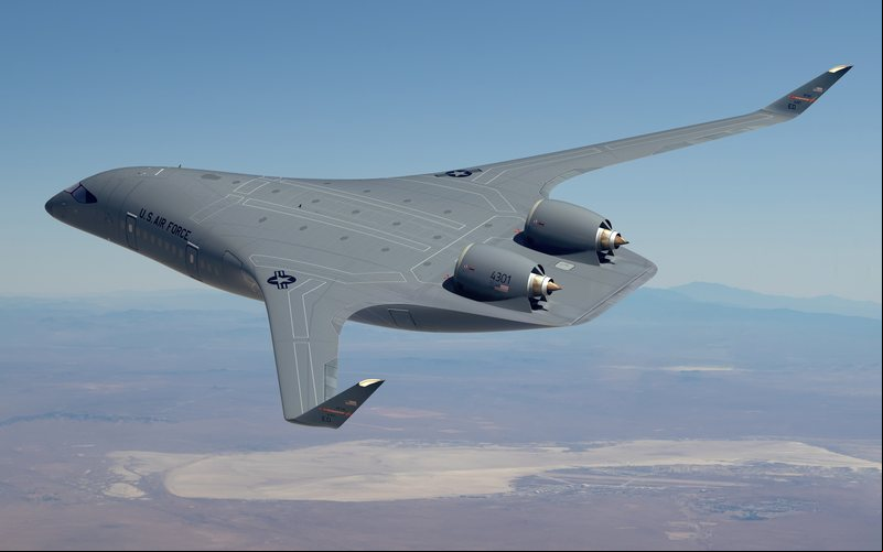 Projeto prevê o desenvolvimento de um demonstrador de tecnologia e no futuro um cargueiro estratégico operacional - Arte USAF