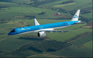 KLM recebeu seu primeiro E2 em fevereiro de 2021 - Embraer