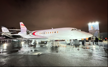 Imagem Dassault Falcon apresentou o Falcon 2000LXS e Falcon 8X na Labace