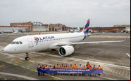 A320neo ainda nas instalações da Airbus na França - Divulgação