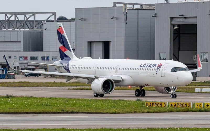 Airbus A321-200NX da Latam Airlines - Divulgação.