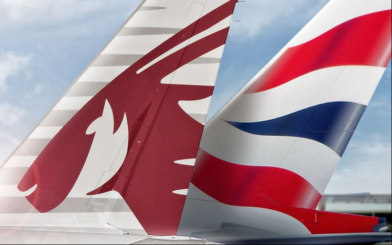 ageiros poderão fazer conexões em Doha ou Londres para voos de qualquer uma das companhias aéreas - Divulgação