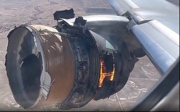 O caso aconteceu em fevereiro de 2021. A aeronave seguia de Denver para o Havaí - Reprodução/Redes Sociais