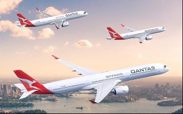 Além do A350-1000XWB, a Qantas vai renovar a frota para voos na Austrália e para o Sudeste Asiático - Divulgação