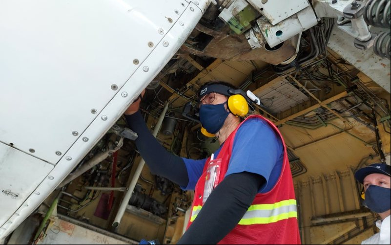 Equipamento funciona via 4G e pode enviar imagens diretamente até ao fabricante do avião - Latam Airlines/Divulgação