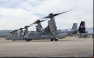 Aeronaves Osprey desempenham um importante papel de transporte logístico - USCM